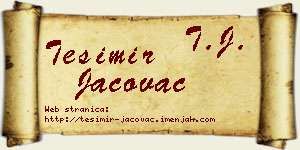 Tešimir Jačovac vizit kartica